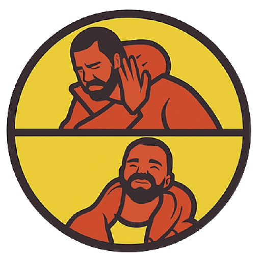 Drake Meme Generator Logo - Create Drake memes online for free